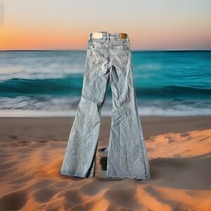 NWT American Eagle Denim Jean Next Level Stretch Super High Rise Flare 25x32